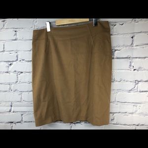 Faux suede Tristan tan color skirt